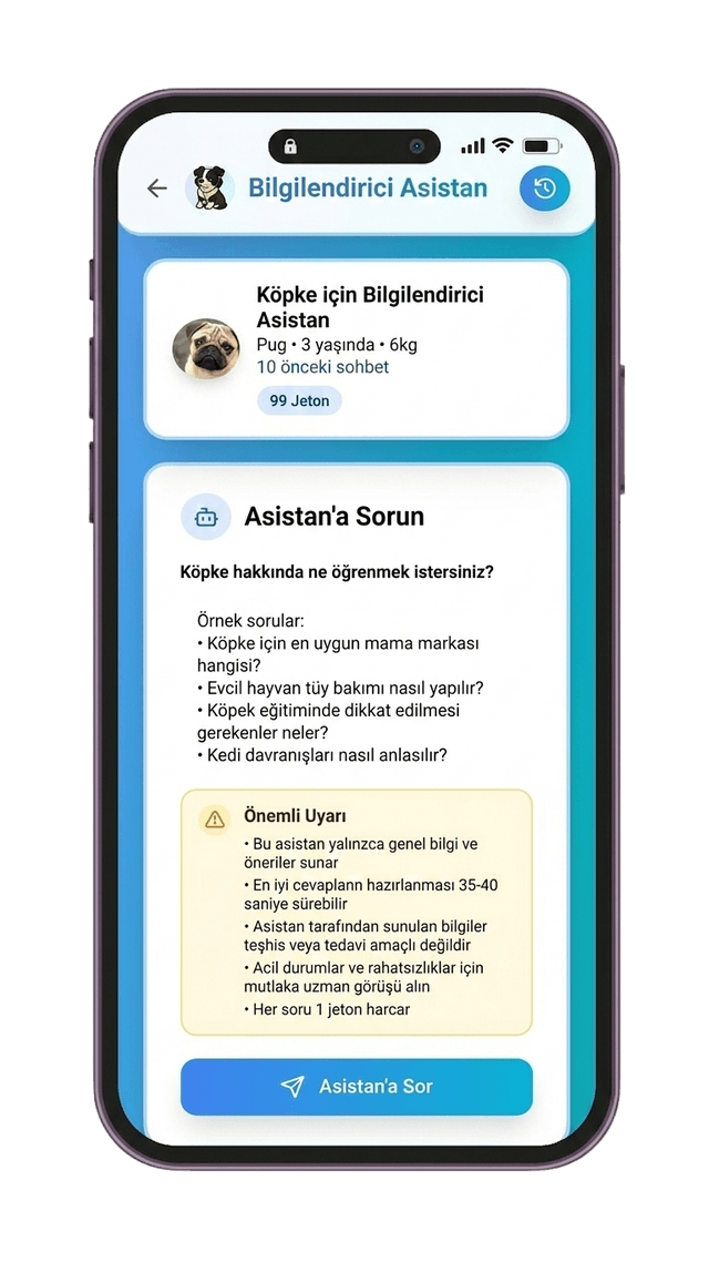 MyPet uygulama ekranı 2