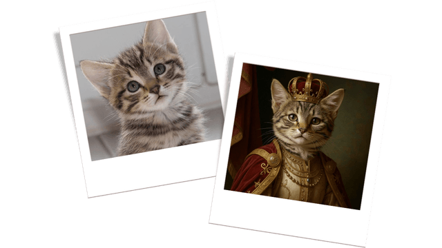 AI Fotoğraf Dönüştürücü - evcil hayvan fotoğrafını sanat eserine çeviren yapay zeka özelliği